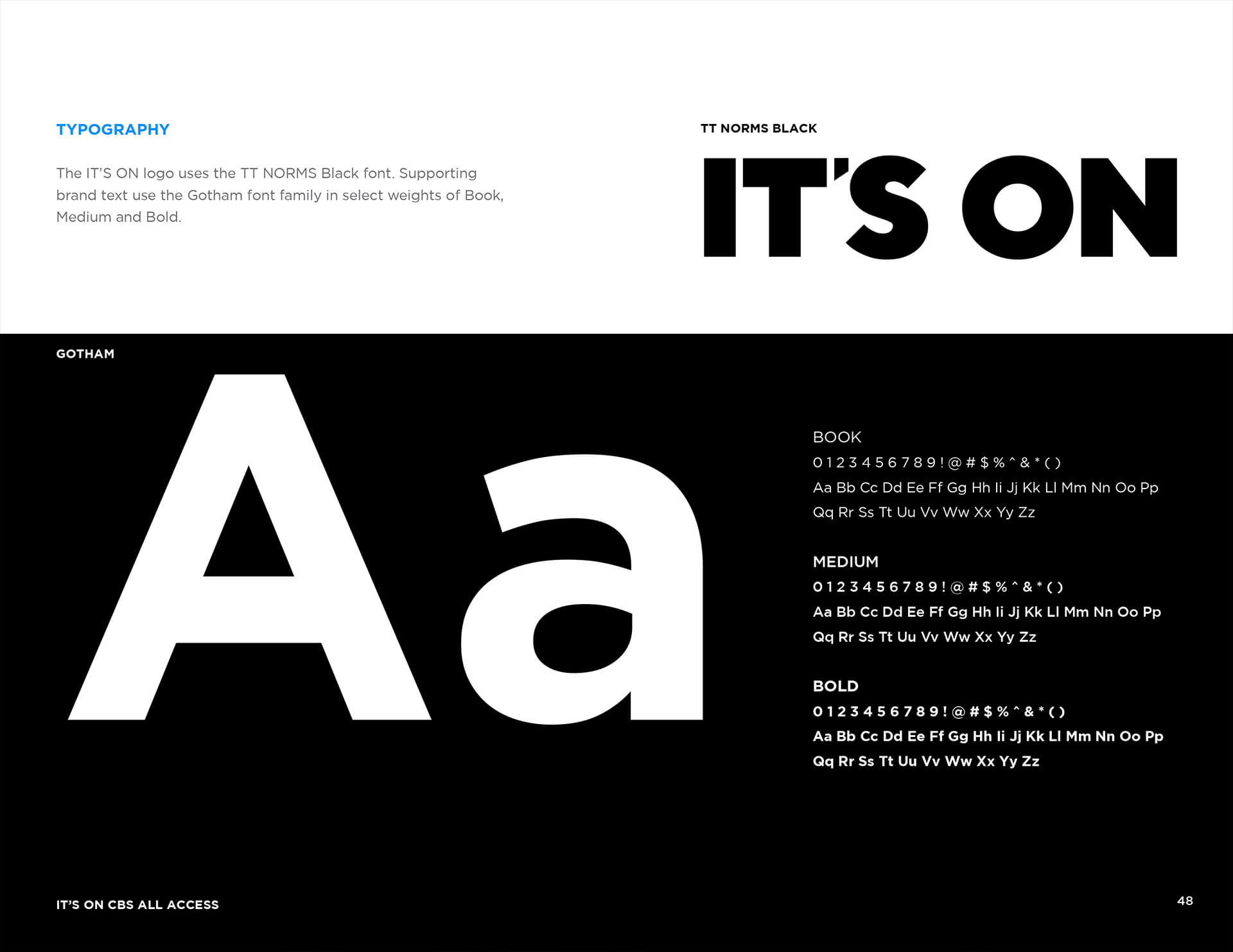 CBS Branding Style Guide Page